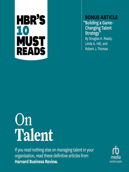 Title details for HBR's 10 Must Reads on Talent by Harvard Business Review - Available